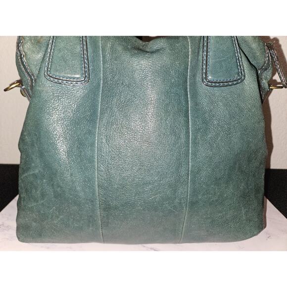 Coach Kristen Teal Leather Hobo Bag 14223 - Picture 9 of 15
